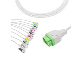 A2030-EE0 GE здравоохранения совместимый кабель ЭКГ 11-контактный 10KΩ IEC интерфейс командной строк