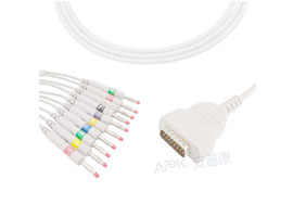 A4028-EE1 GE Healthcare совместимый кабель EKG DB-15 разъем 4.7KΩ AHA Banana