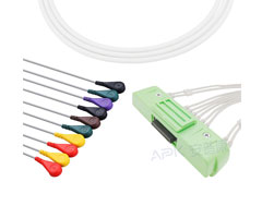 A1024-EE0 Nihon Kohden совместимый кабель EKG 40P разъем 20KΩ IEC Snap