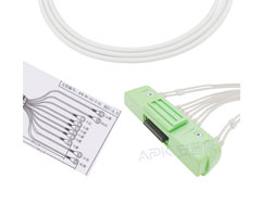 A1024-EE1 Nihon Kohden совместимый кабель EKG 40P разъем 20KΩ AHA Snap
