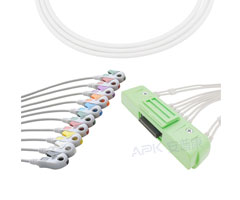 A2024-EE1 Nihon Kohden совместимый кабель EKG 40P разъем 20KΩ AHA зажим