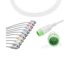 A2045-EE1 Comen совместимый кабель EKG круглый 12pin AHA клип