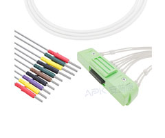 A3024-EE0 Nihon Kohden совместимый кабель EKG 40P разъем 20KΩ IEC Din3.0