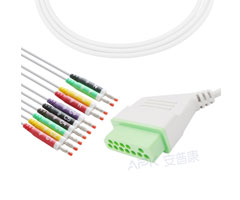 A4036-EE0 Nihon Kohden совместимый кабель ЭКГ 12-контактный Nihon Kohden Connectorr IEC типа 
