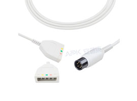 A3037-EK2E Mindray Datascope совместимый тип Евро 3-привести магистральный кабель AHA / IEC 6pin