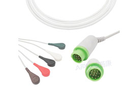A5022-EC1 GE медицинское обслуживание> Corometrics Совместимость цельный 5 ЭКГ кабель 10KΩ оснастки,