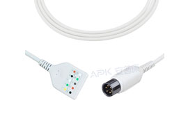 A5037-EK2D Mindray Datascope совместимый Din Тип ECG Trunk кабель 5-lead AHA / IEC 6pin