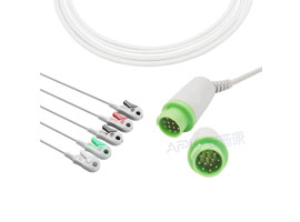 A5122-EC1 GE медицинское обслуживание> Corometrics Совместимость цельный 5 ЭКГ кабель 10KΩ клип, ана