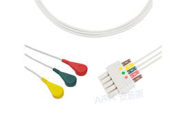 A3044-EL0 Mindray Datascope совместимый тип Евро 3-свинцовыми проводами оснастки, IEC