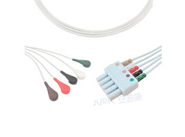 A5044-EL1 Mindray Datascope совместимый тип Евро 5-свинцовыми проводами оснастки, альфа-гидроксикисл