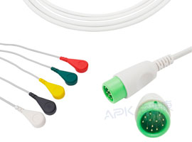 A500C-EC0 датчик пальца совместимый цельный 5 ЭКГ кабель оснастки, IEC 12pin