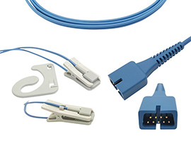 A1418-SR203MU Covidien > Nellcor совместимый OxiMax ушной зажим SpO2 датчик с кабелем 90 см DB9(9pin