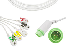 A5181-EC0 Biolight Совместимость цельный 5 ЭКГ кабельный зажим, IEC 12pin