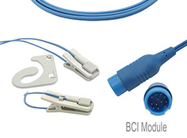 A1318-SR105PU Mindray Совместимость ушной зажим SpO2 датчик с 300 см кабель круглый 12-контактный
