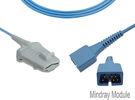A1318-SA203PU Mindray совместимый Взрослый Мягкий SpO2 SpO2 датчик с кабелем 90 см DB9(7pin)