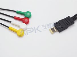 A59HEC04GK ЭКГ Холтеру кабель 4-жильный кабель оснастки, IEC